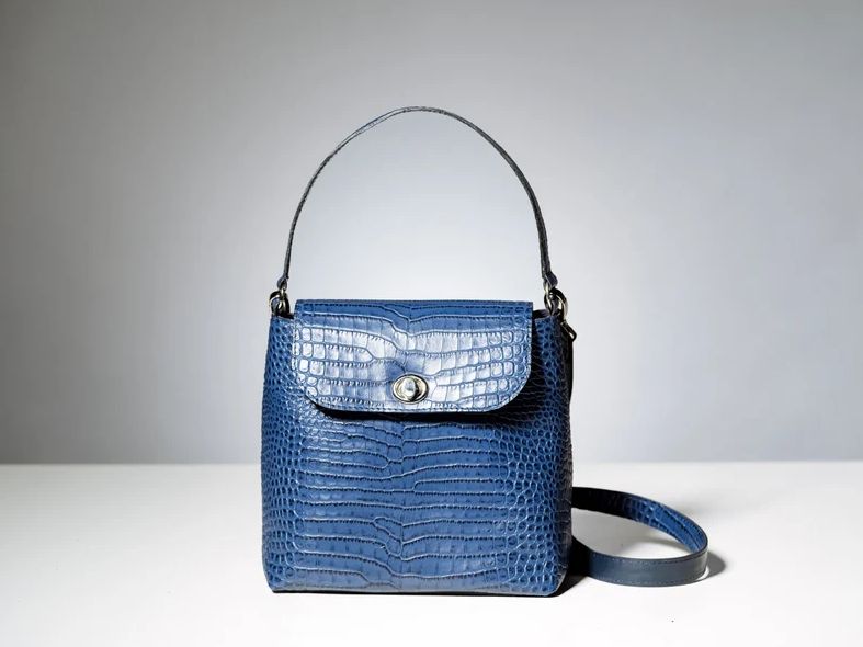 Croco Leather Crossbody Bag
