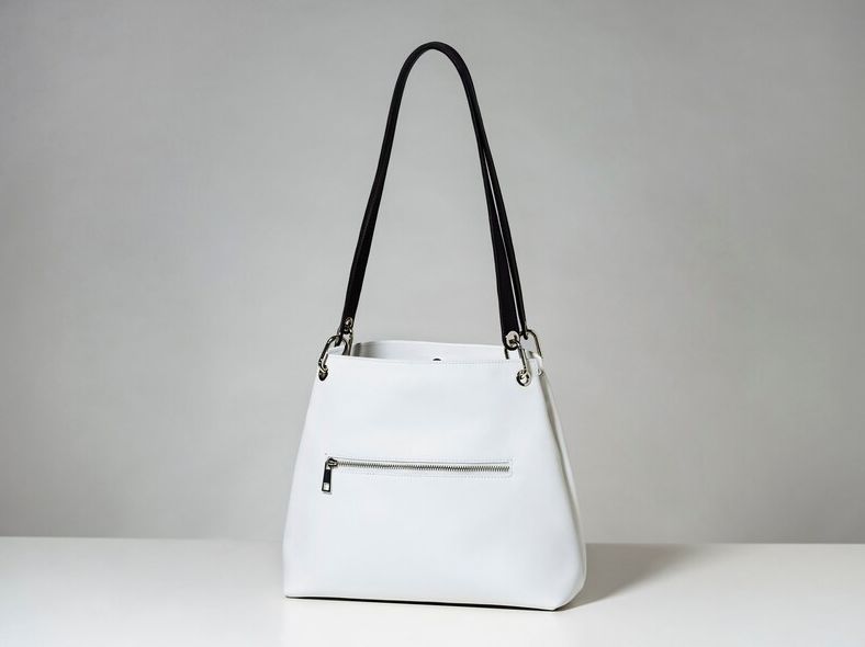 White Leather Hobo Bag